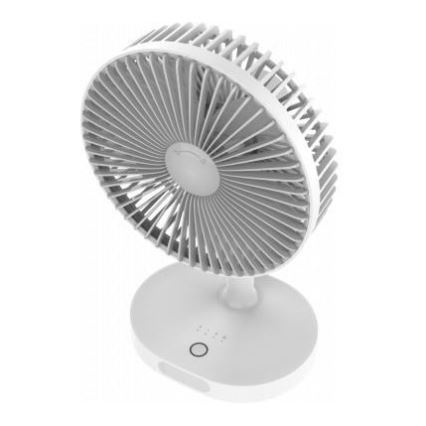 Stolní nabíjecí ventilátor s LED lampou 3000mA/3,7V microUSB