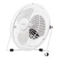 Stolní ventilátor 1,75W/5V USB pr. 18 cm bílá