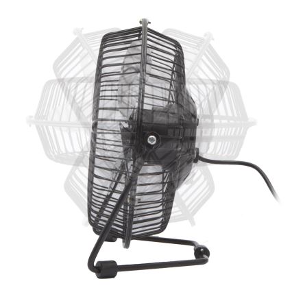 Stolní ventilátor 1,75W/5V USB pr. 18 cm černá