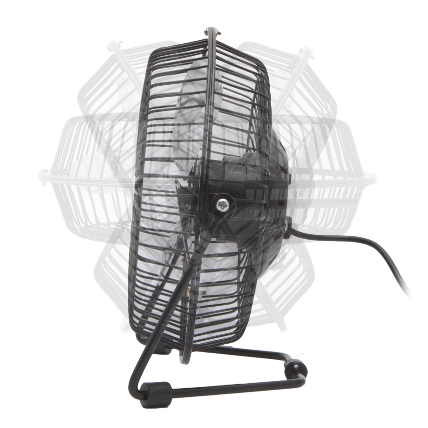 Stolní ventilátor 1,75W/5V USB pr. 18 cm černá