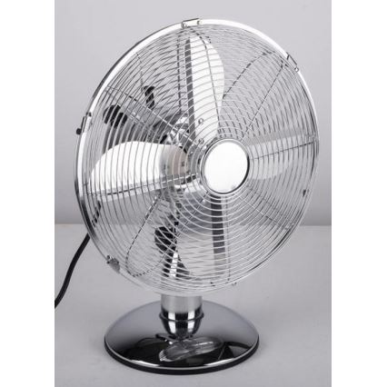 Stolní ventilátor 35W/230V pr. 30 cm lesklý chrom