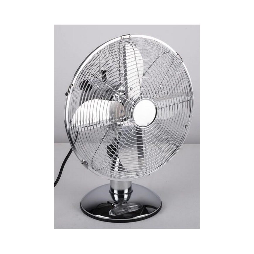 Stolní ventilátor 35W/230V pr. 30 cm lesklý chrom