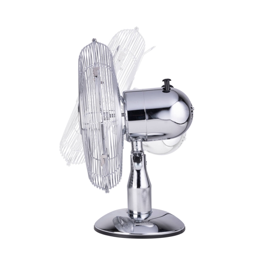 Stolní ventilátor 35W/230V pr. 30 cm lesklý chrom