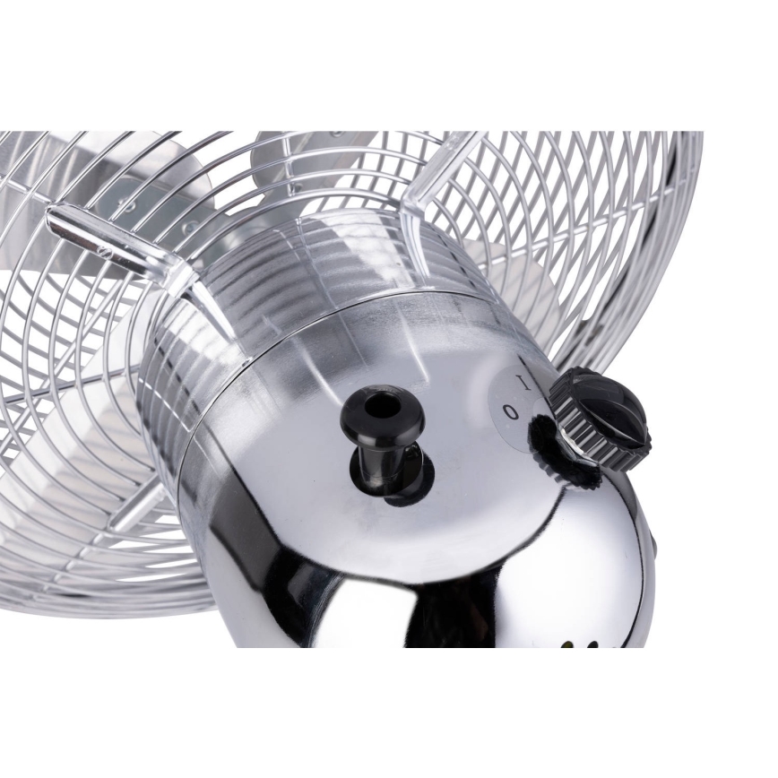 Stolní ventilátor 35W/230V pr. 30 cm lesklý chrom
