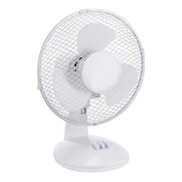 Stolní ventilátor 38W/230V pr. 25 cm bílá