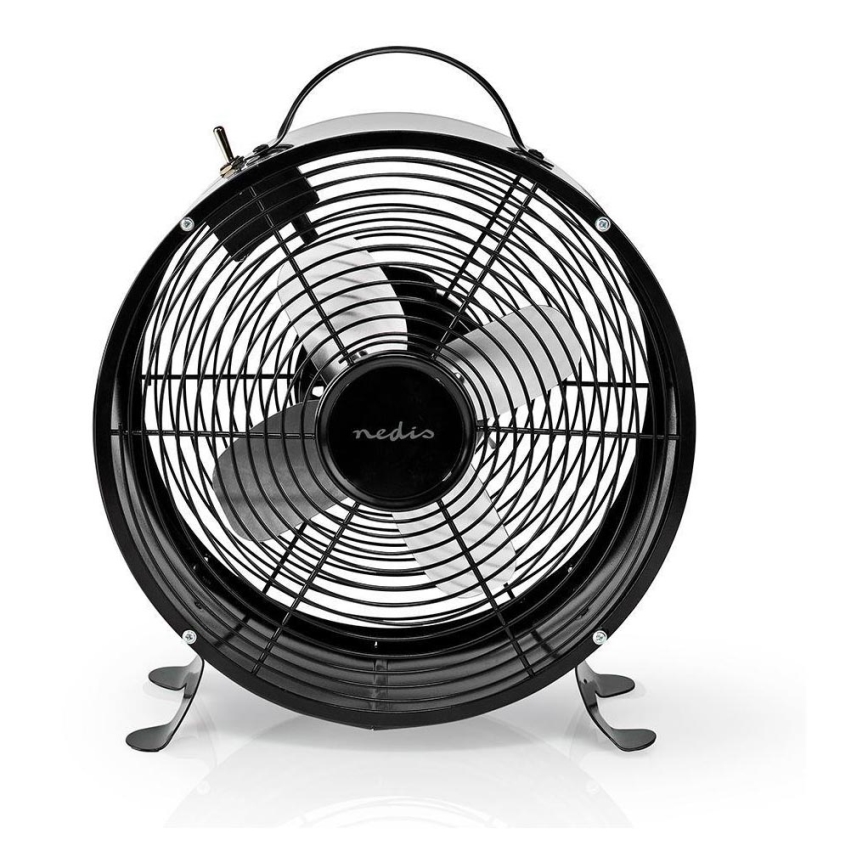 Stolní ventilátor RETRO 20W/230V černá pr.25 cm