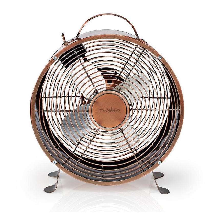 Stolní ventilátor RETRO 20W/230V měděná pr.25 cm