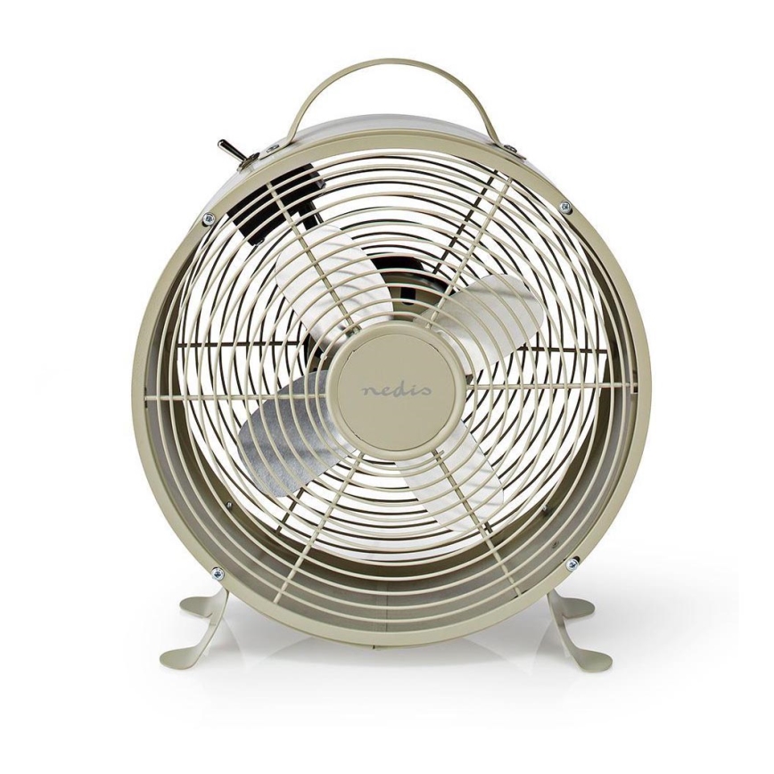 Stolní ventilátor RETRO 20W/230V šedá pr.25 cm