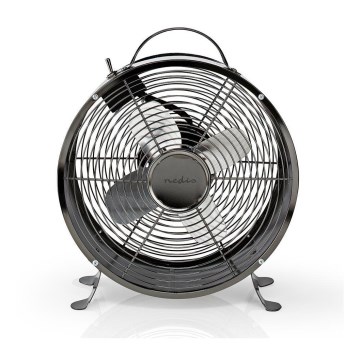 Stolní ventilátor RETRO 20W/230V šedá pr.25 cm