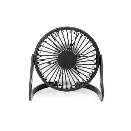 Stolní ventilátor USB pr. 15 cm černá
