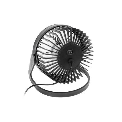 Stolní ventilátor USB pr. 15 cm černá