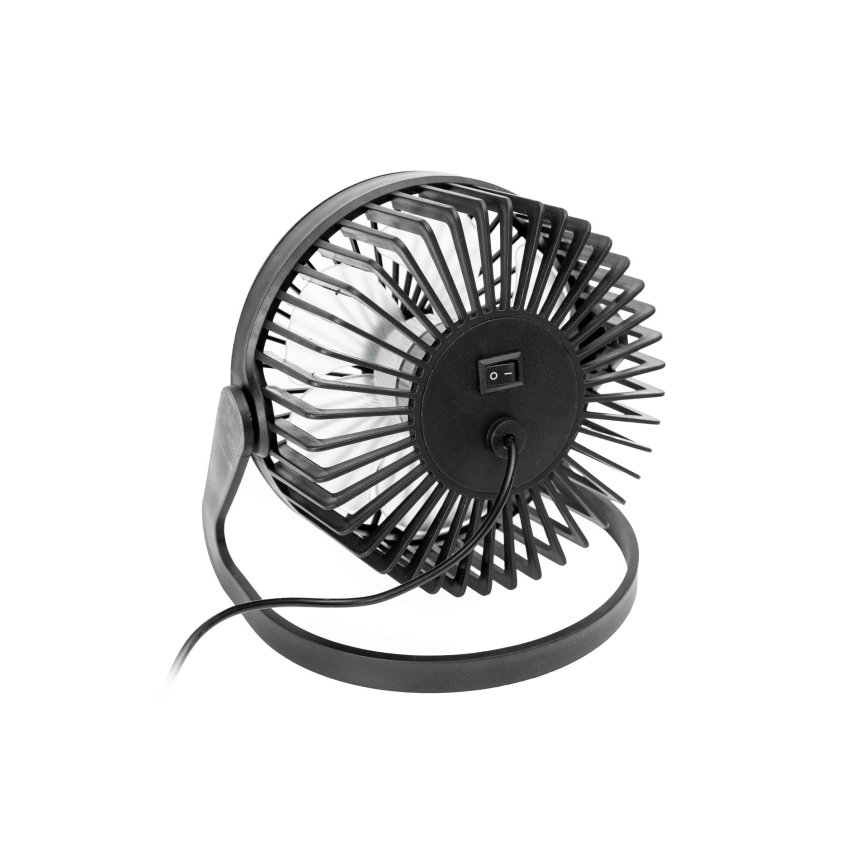Stolní ventilátor USB pr. 15 cm černá