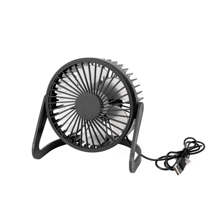 Stolní ventilátor USB pr. 15 cm černá