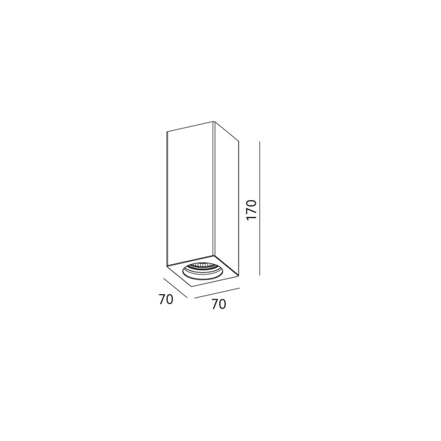 Stropní bodové svítidlo CELLO 1xGU10/35W/230V