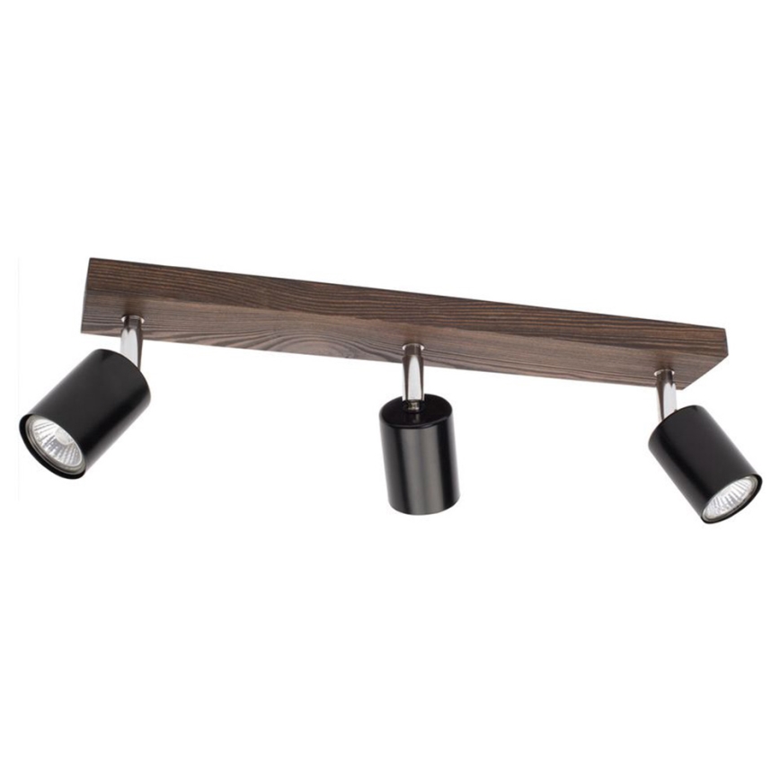 Stropní bodové svítidlo MANARA 3xGU10/5W/230V borovice