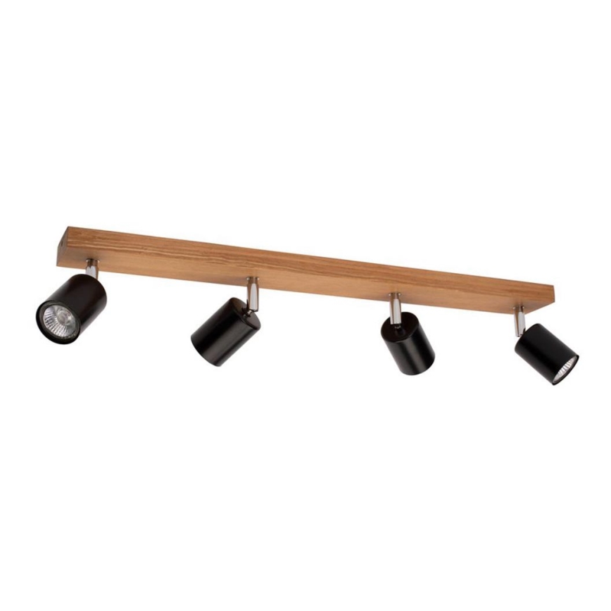 Stropní bodové svítidlo MANARA 4xGU10/5W/230V borovice