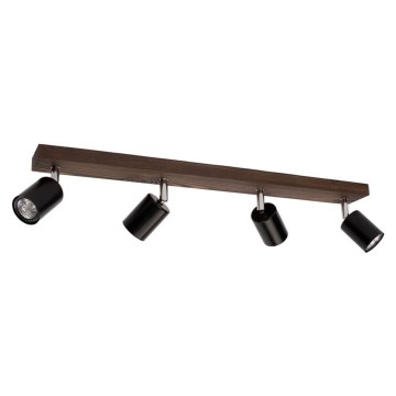 Stropní bodové svítidlo MANARA 4xGU10/5W/230V borovice