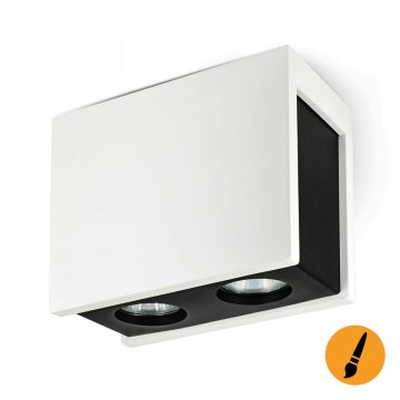 Stropní bodové svítidlo PURO NERO 2xGU10/25W/230V