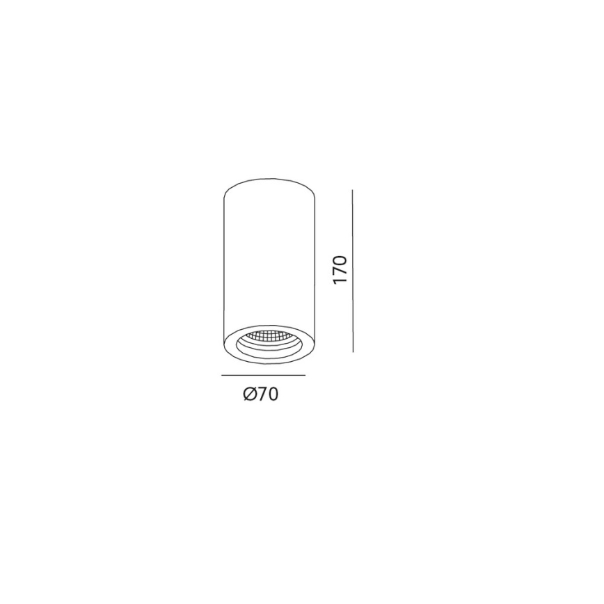 Stropní bodové svítidlo STOA 1xGU10/35W/230V