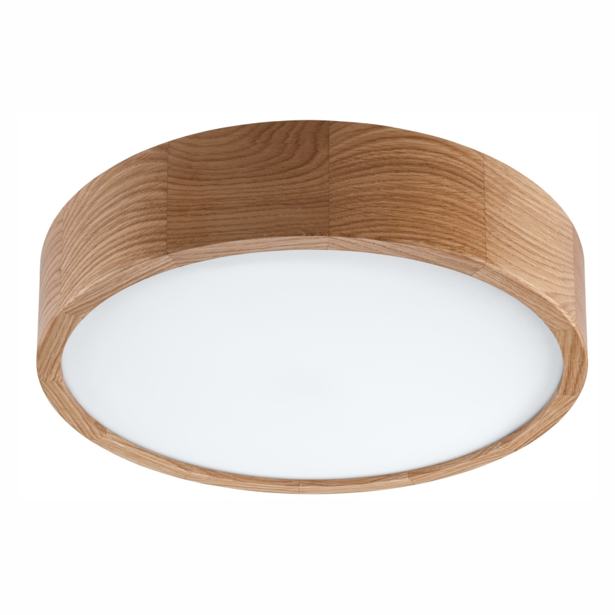 Stropní koupelnové svítidlo OAK 3xE27/15W/230V dub ø 37 cm IP54