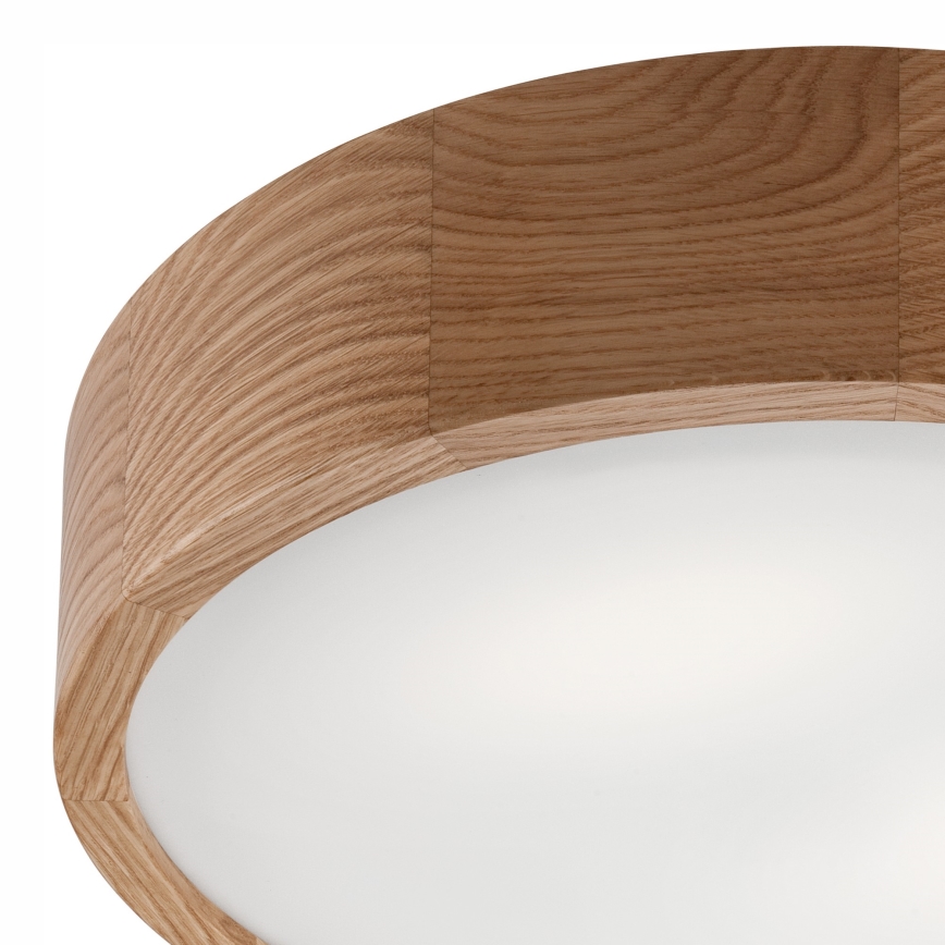 Stropní koupelnové svítidlo OAK 3xE27/15W/230V dub ø 37 cm IP54