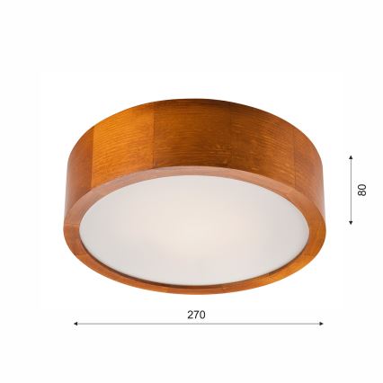 Stropní svítidlo 1xE27/60W/230V borovice
