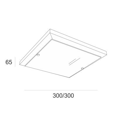 Stropní svítidlo 1xE27/60W/230V borovice