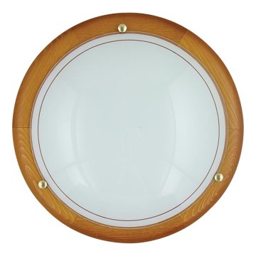 Stropní svítidlo 1xE27/60W/230V třešeň pr.30 cm