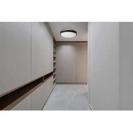 Stropní svítidlo 2xE27/40W/230V pr. 29,5 cm černá