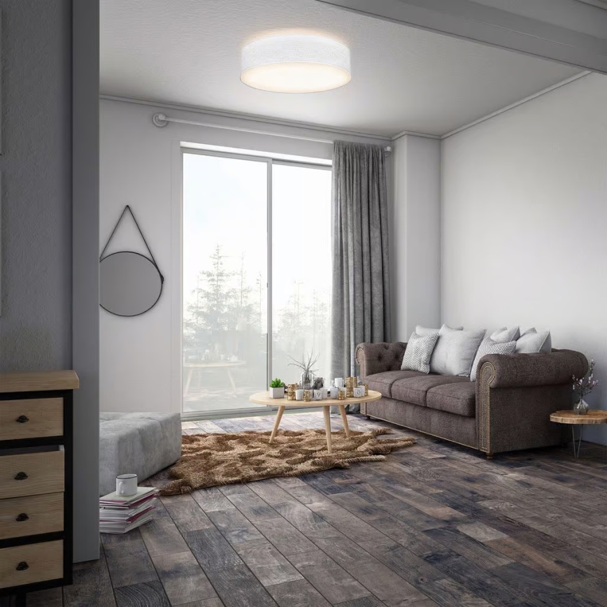 Stropní svítidlo 2xE27/40W/230V pr. 38 cm bílá