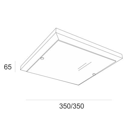 Stropní svítidlo 2xE27/60W/230V buk - FSC certifikováno