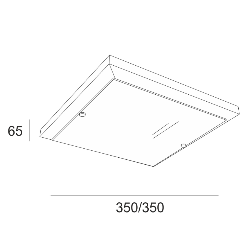Stropní svítidlo 2xE27/60W/230V buk - FSC certifikováno