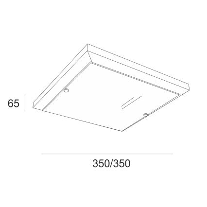 Stropní svítidlo 2xE27/60W/230V borovice