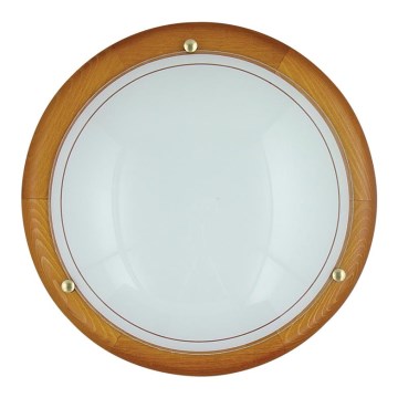 Stropní svítidlo 2xE27/60W/230V třešeň pr.40 cm