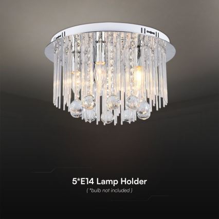 Stropní svítidlo 5xE14/40W/230V pr. 40 cm
