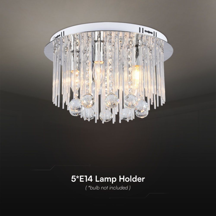 Stropní svítidlo 5xE14/40W/230V pr. 40 cm