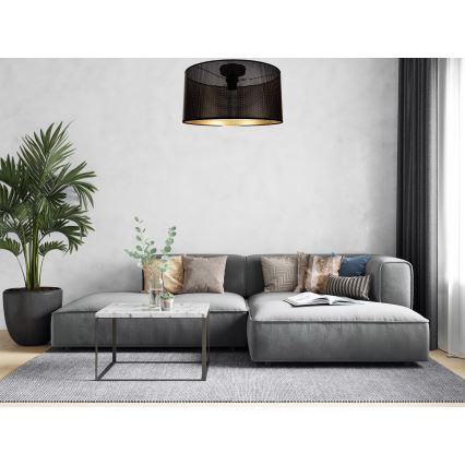 Stropní svítidlo ALDO 1xE27/60W/230V pr. 40 cm černá