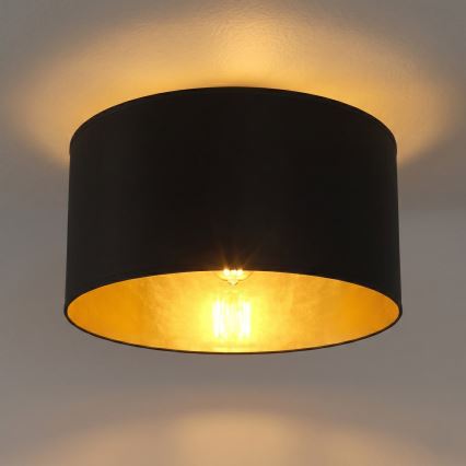 Stropní svítidlo ARDEN 1xE27/15W/230V pr. 40 cm černá