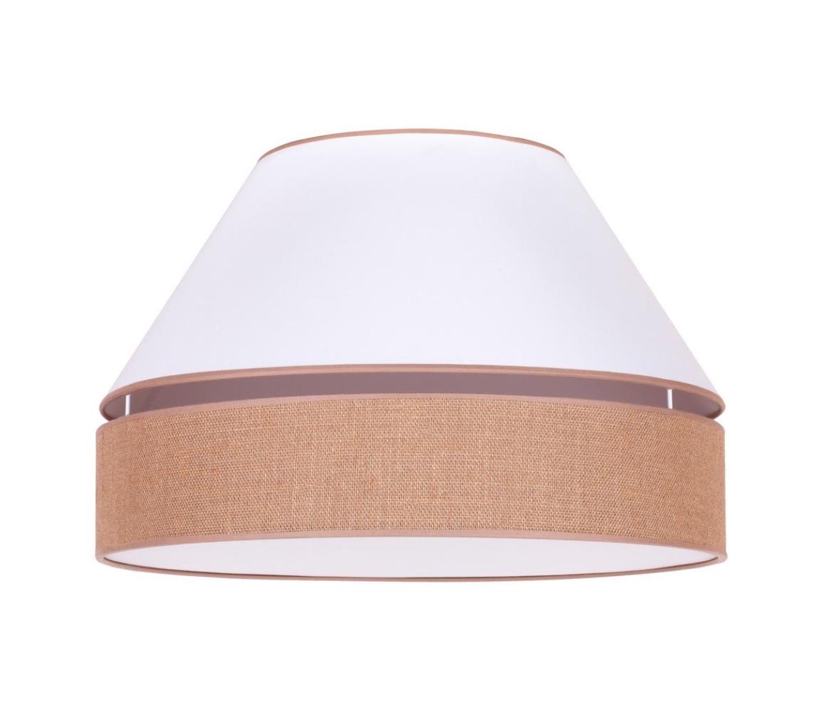 Duolla Stropní svítidlo AVIGNON 1xE27/15W/230V pr. 50 cm bílá/hnědá DU601979