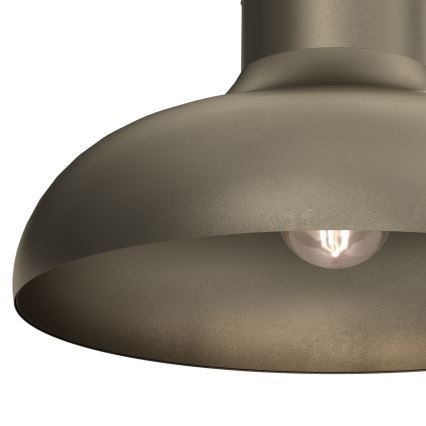 Stropní svítidlo BASCA 1xE27/15W/230V pr. 40 cm bronzová