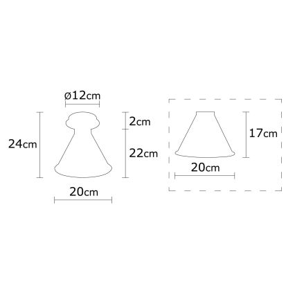 Stropní svítidlo BERCESTE 1xE27/40W/230V