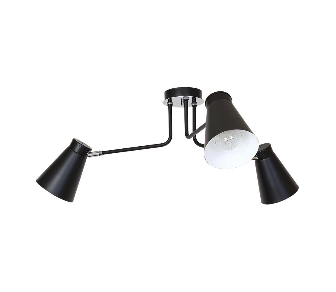 Luminex Stropní svítidlo BEVAN 3 3xE27/60W černá LU5036