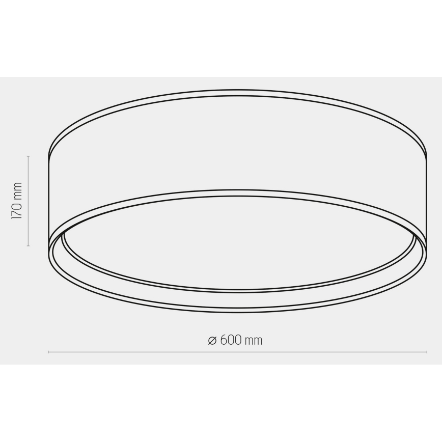 Stropní svítidlo BILBAO 4xE27/15W/230V pr. 60 cm bílá/zlatá
