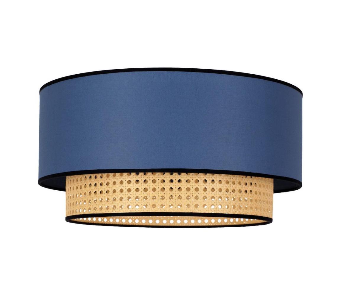 Duolla Stropní svítidlo BOHO 1xE27/15W/230V modrá/ratan DU84359