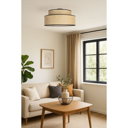 Stropní svítidlo BOHO 1xE27/60W/230V béžová