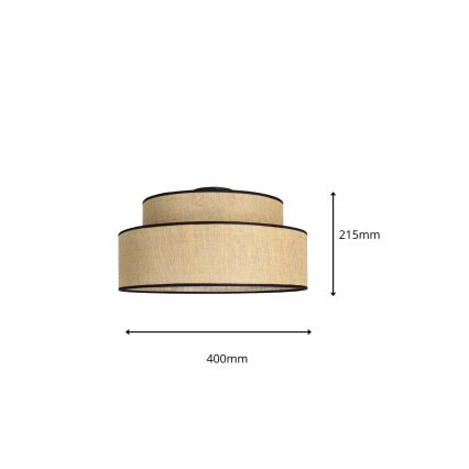 Stropní svítidlo BOHO 1xE27/60W/230V béžová