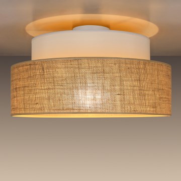 Stropní svítidlo BOHO 1xE27/60W/230V bílá/béžová