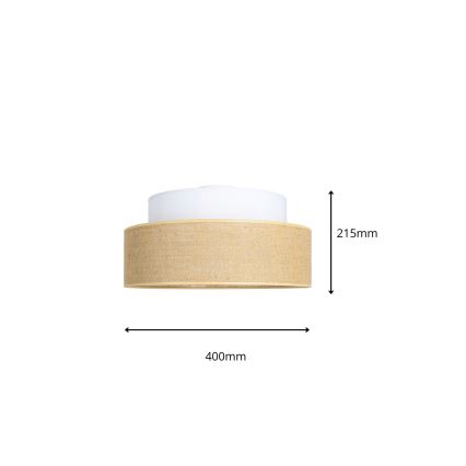 Stropní svítidlo BOHO 1xE27/60W/230V bílá/béžová