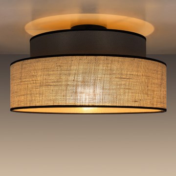 Stropní svítidlo BOHO 1xE27/60W/230V hnědá/béžová