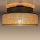 Stropní svítidlo BOHO 1xE27/60W/230V pr. 40 cm hnědá/béžová